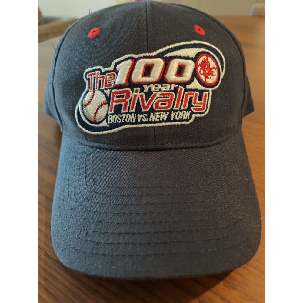 Dunkin Donuts The 100 Year Rivalry Boston vs New York Navy Baseball Hat Cap